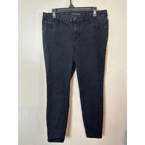 Maurice’s Jeans Plus Size 14W Black Stretchy Skinny Jeans High Rise - Picture 1 of 4